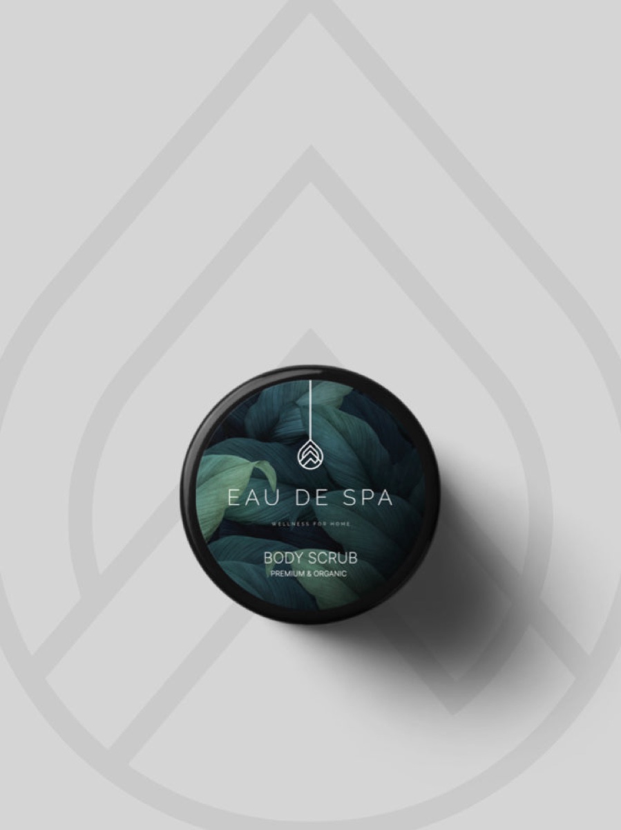 Eau de Spa handcrafted body scrub jar