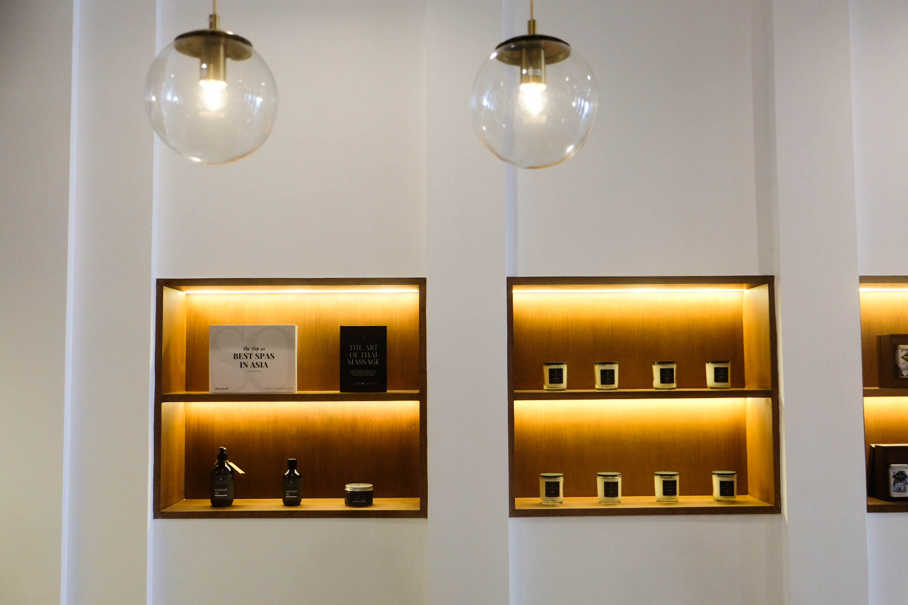 Loft Thai Spa & Wellness reception retail display