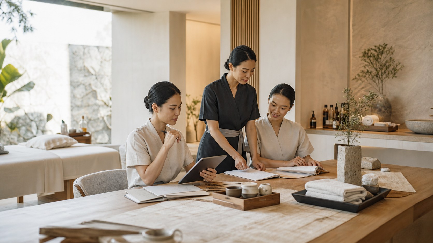Premium spa consulting visual for 2026 Spa Trends: Holistic Wellness, Sustainability & Luxury Innovations