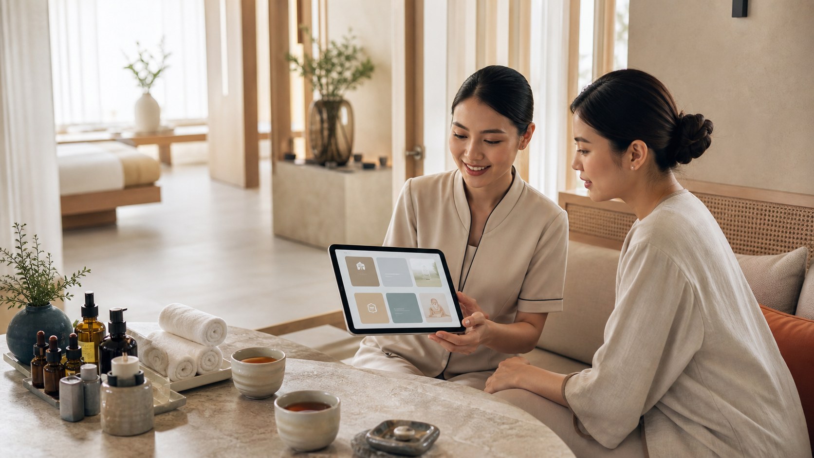 Premium spa consulting visual for AI-Powered Spa: Guiding Clients to Perfect Treatments