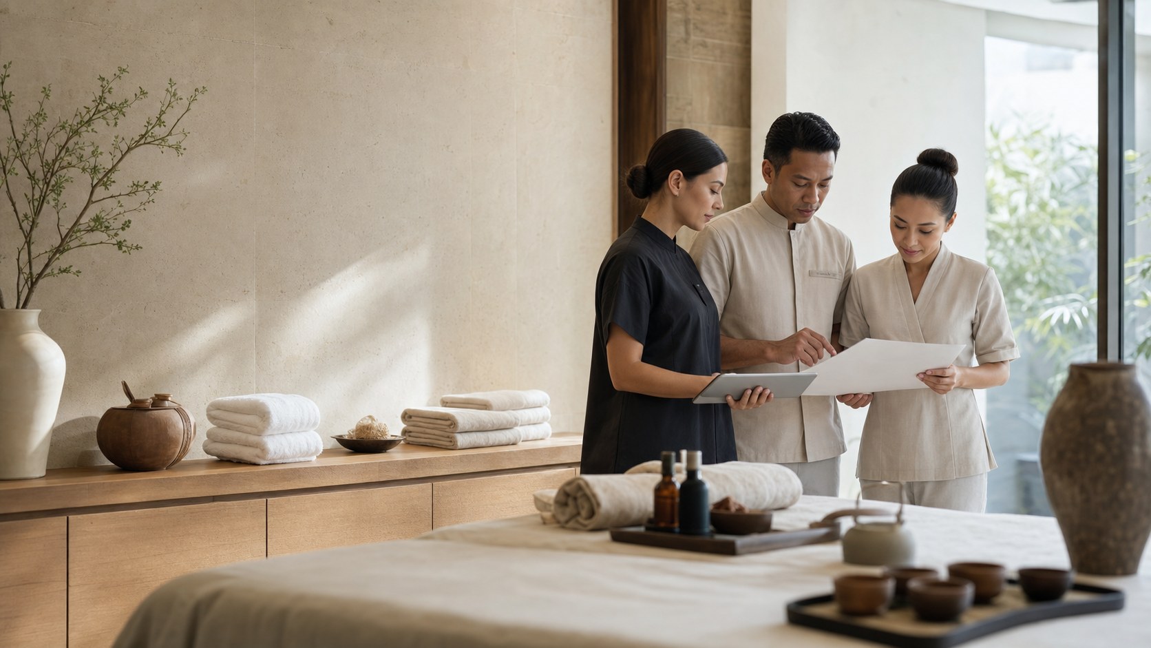 Premium spa consulting visual for Blockchain and the Wellness Industry