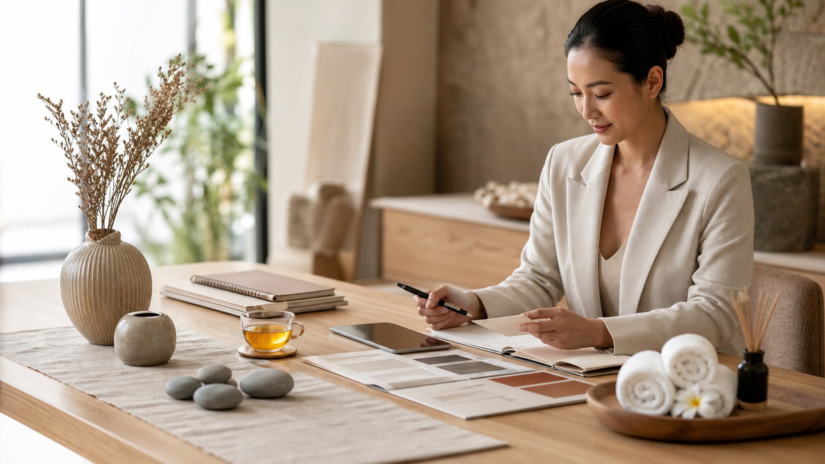 Visual de consultoría de spa premium para adoptar plataformas digitales para servicios de spa en Bangkok