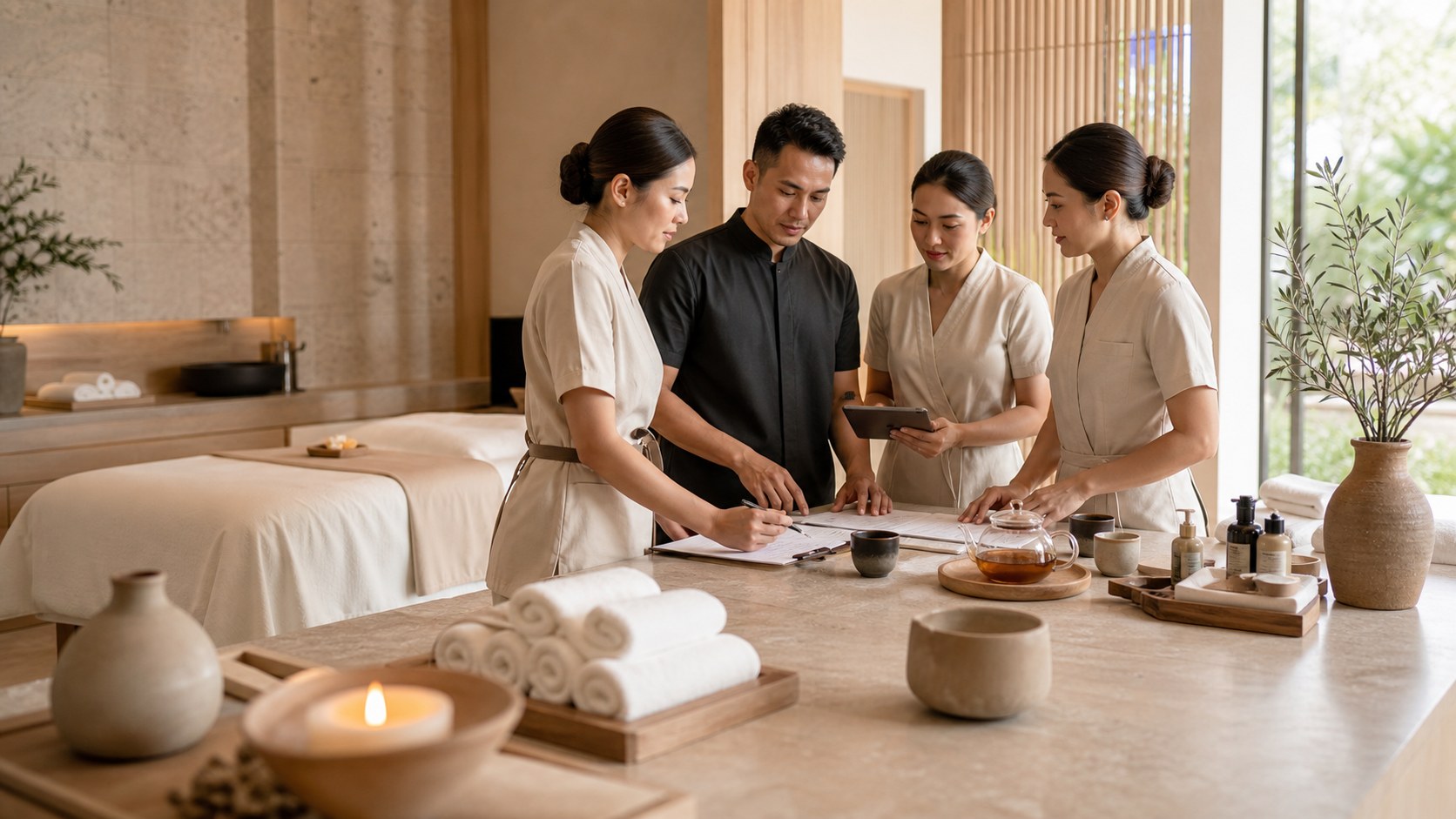 Premium spa consulting visual for Exploring the Benefits of Aromatherapy in Thai Spas