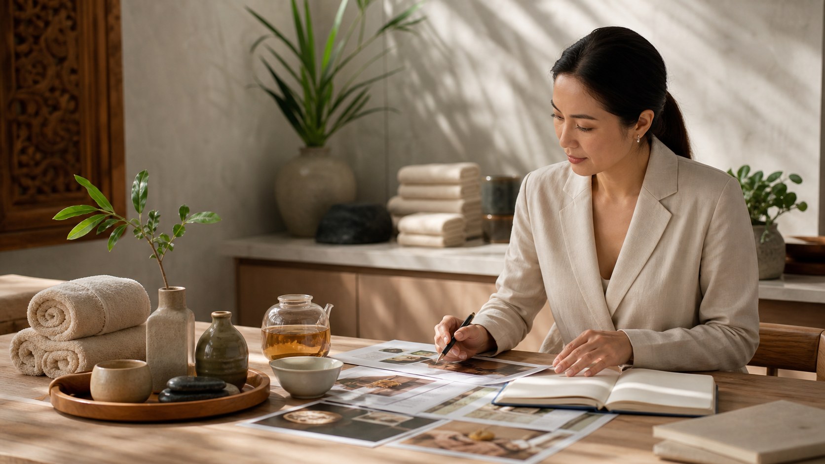 Erstklassiges Spa-Beratungsbild für die Ausweitung der Spa-Vorteile auf digitale Bereiche in Bangkok