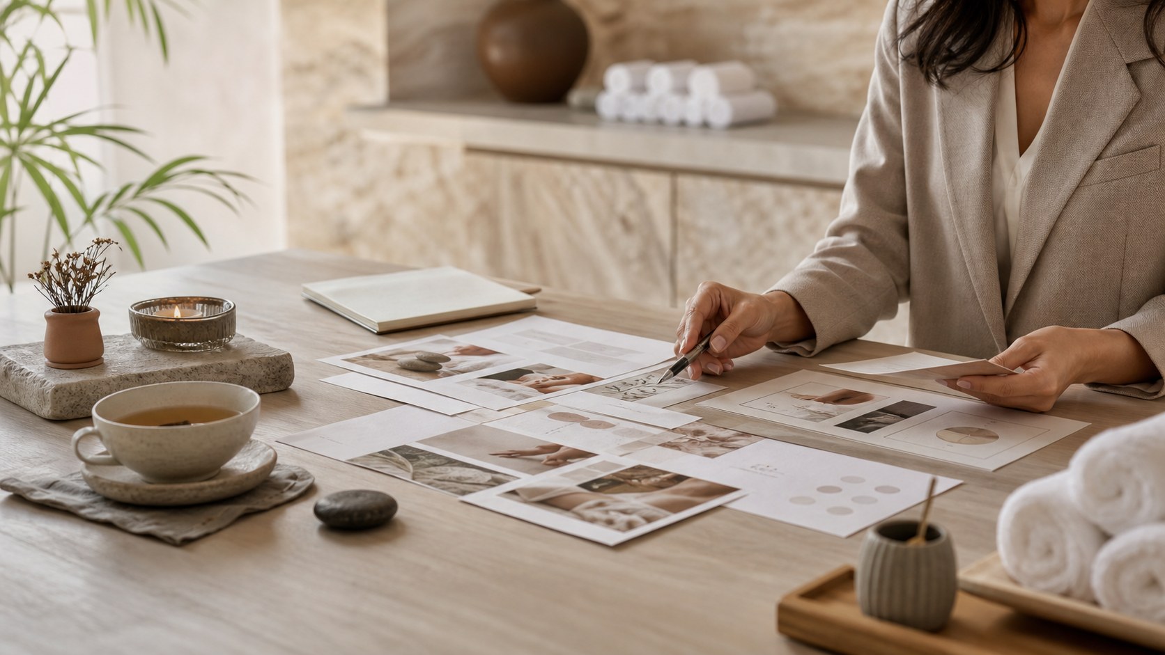 Visuel de conseil en spa premium pour les stratégies clés : marketing KOL efficace pour les spas
