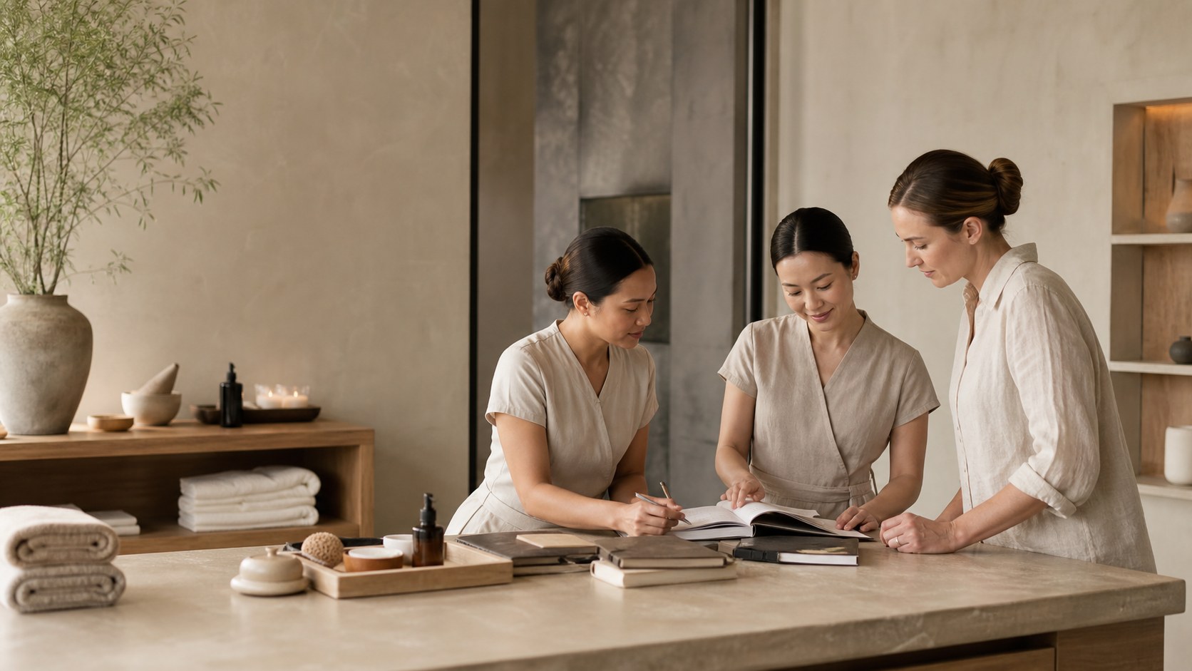 Premium-Spa-Beratungsbild für „Navigating the Wellness Wave: Expertenberatung“ von NUAD SPA