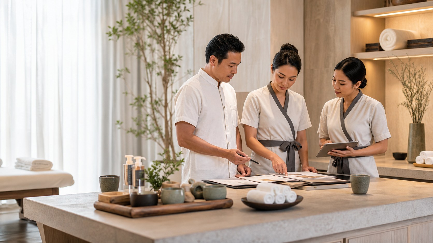 Premium spa consulting visual for NUAD SPA Consulting: Empowering Spa Businesses in the Digital Era
