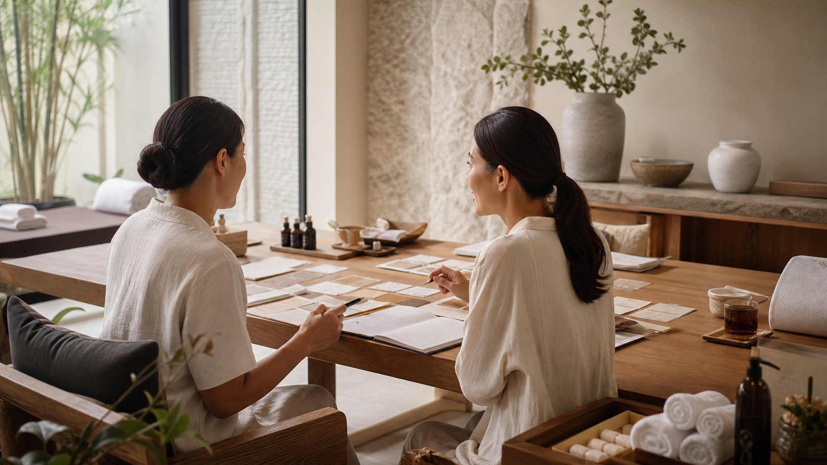 Premium spa consulting visual for Sustainability and Digital Transformation