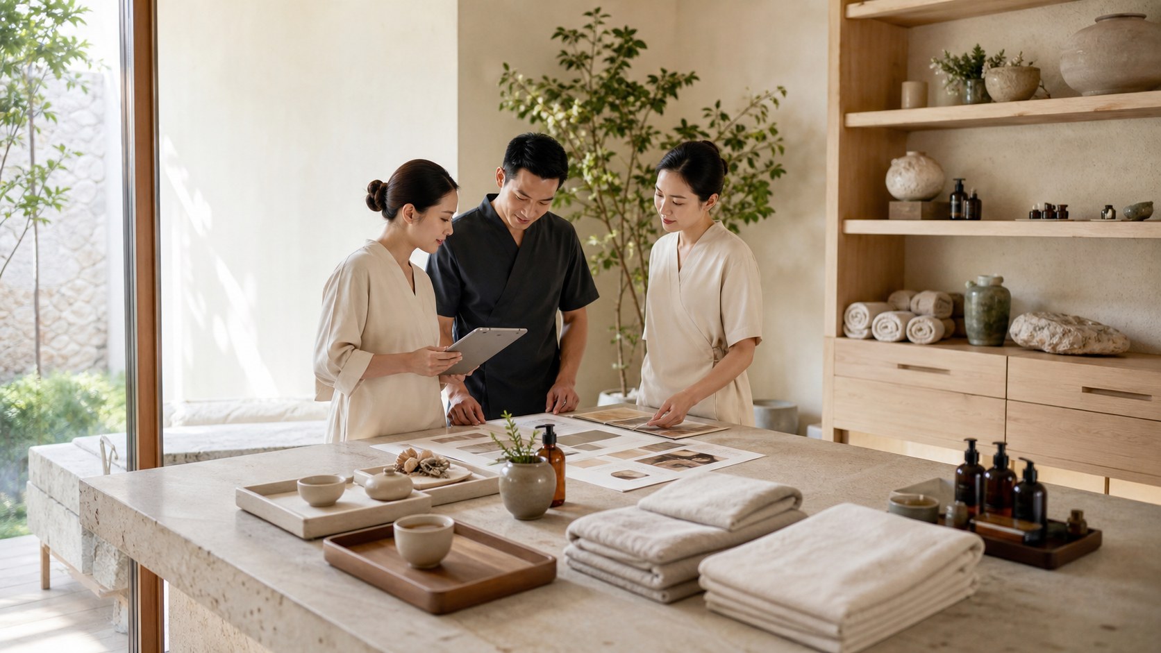 Premium spa consulting visual for Sustainability in the Digital Spa Era: Innovations for a Greener Future