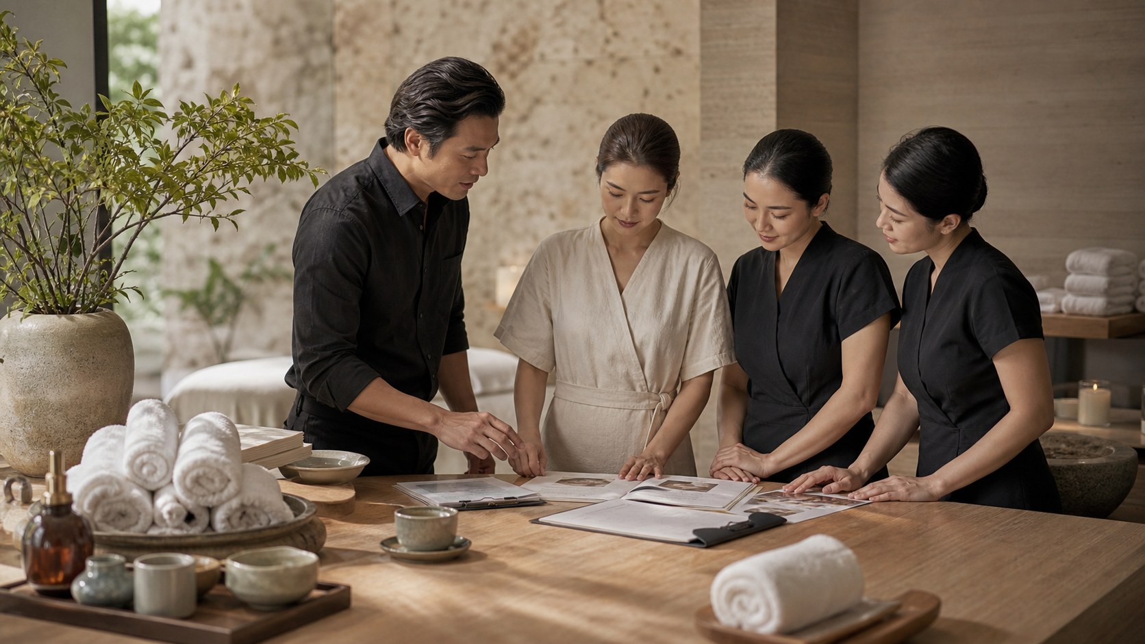 Premium-Visual für Spa-Beratung zur Erschließung von Wellness-Potenzialen: Wie NUAD SPA Spa-Unternehmen zum Erfolg transformiert