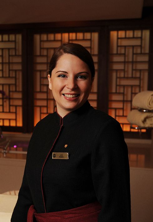 Client portrait in a spa treatment room